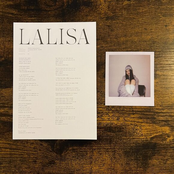 LISA (BLACKPINK) – FIRST SINGLE ALBUM LALISA - Picture 7 of 9